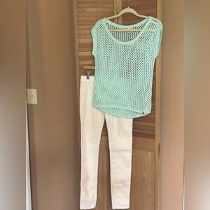 Girls Size XL 16 Abercrombie Kids outfit soft corduroy pants and shaker sweater